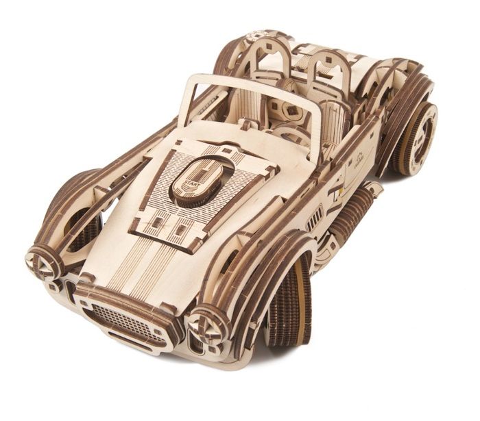 Coche deportivo Cobra Drift - Maqueta Mecánica de Madera - Ugears