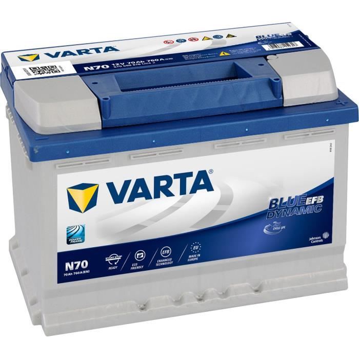 Type A7 [12V 70Ah] (278x175x190) AGM start-stop Batterie Varta