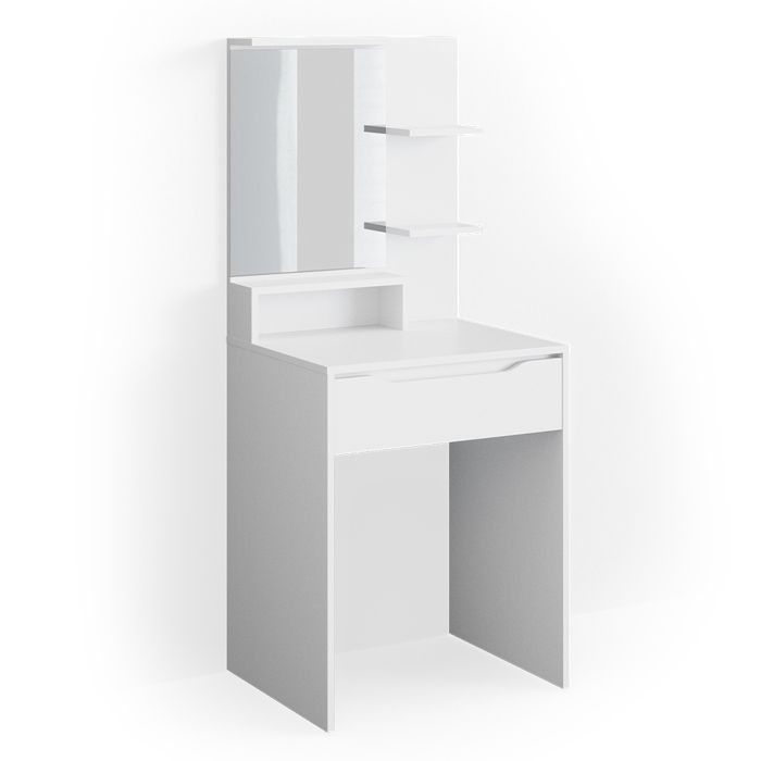 Coiffeuse Ruben Blanc 100cm avec éclairage LED et banc Vicco Coiffeuse Ruben Blanc 100cm avec éclairage LED et banc Vicco
