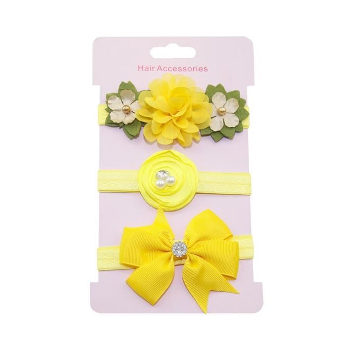 3 Pcs Bandeau Cheveux Bebe Fille Bapteme Fleur Bandeau Bebe Fille Naissance Ceremonie Photographie Enfant Headband Elastique F M301 Cdiscount Au Quotidien