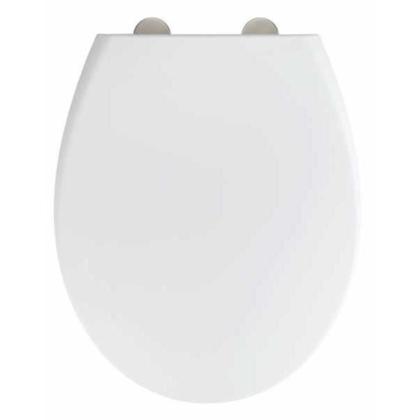 Abattant WC Dombach Celesto - Blanc - Fermeture douce et antibactérien pas cher