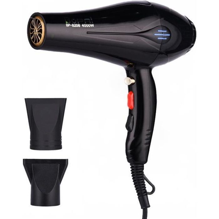 NIKING S&egrave;che cheveux Professionnel Nior 4000W Grande Puissance Chaud Froid Ion N&eacute;gatif 