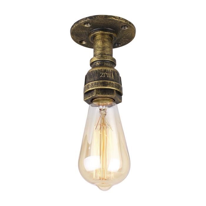 IDEGU Suspension Luminaire E27 Lustre Plafonnier Industriel 33CM Noir Lampe Suspension Vintage Pour Salon, Cuisine, Restaurant, Café Et Bar (Noir - 33 CM