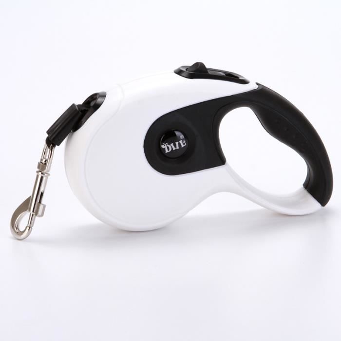 Comparer les prix de Laisse rétractable - ZGEER - 5m - Nylon résistant - Mousqueton métal 360° - Pour chiens jusquà 40kg