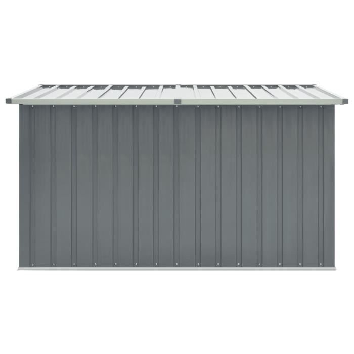 Coffre De Rangement Jardin Vert 171x99x93cm - En Acier Galvanisé, Grande Capacité, Pour Coussins, Jouets, Outils, Résiste Aux Intempéries - 11