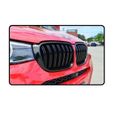 2 GRILLE DE CALANDRE NOIR BRILLANT DOUBLE LAME BMW X4 F26 ET X3 F25 LCI A PARTIR DE 07/2014-1
