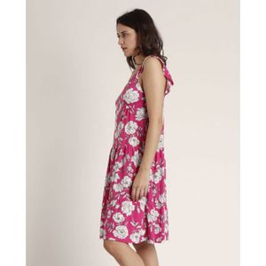 Robe Été Femme GUCURIN - Sans Manches, Imprimé Floral - Courte Avec Poches