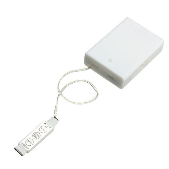 SMD5050 Ruban Bande à pile LED Flexible non-étanche avec télécommande (SANS  batterie) 150cm 45LED Ve13071 - Cdiscount Maison