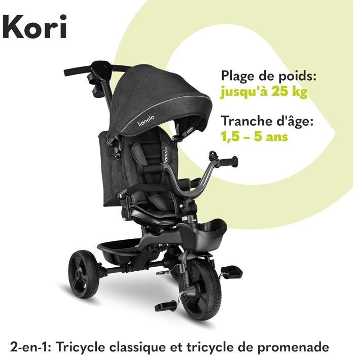 Tricycle bébé évolutif 6 en 1 avec siège pivotant 360°, pliable, poignée réglable et harnais 5 points, gris - Jeux - Jouets Tricycle bébé évolutif 6 en 1 avec siège pivotant 360°, pliable, poignée réglable et harnais 5 points, gris - Jeux - Jouets