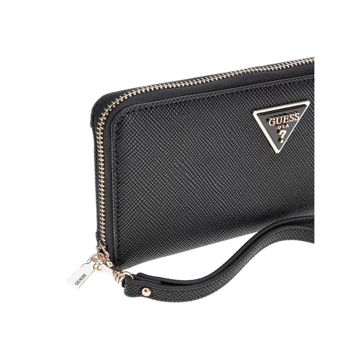 Portefeuille Guess Femme maxi Laurel Noir Polyurethane Noir