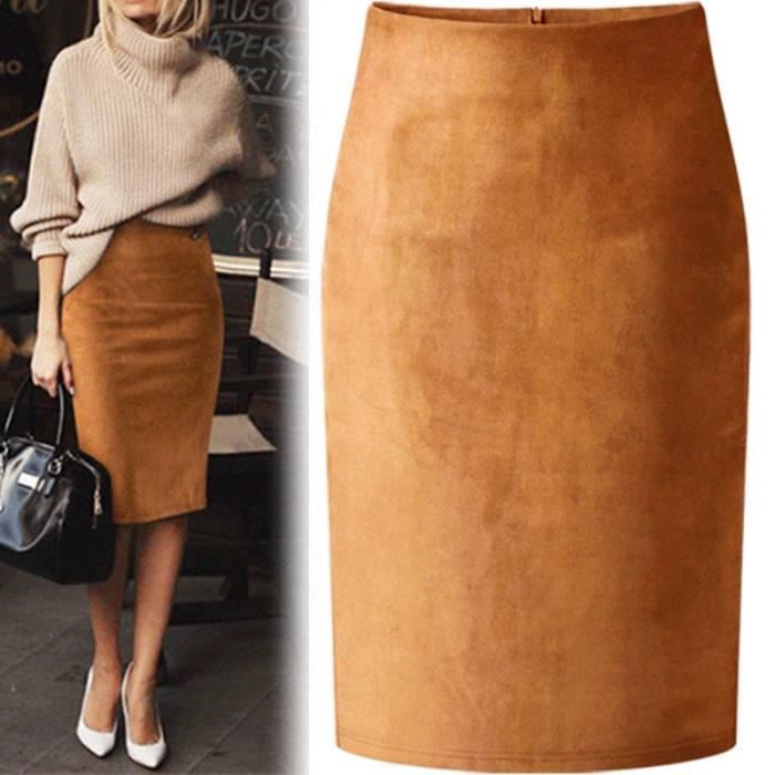 Tenue jupe clearance en daim