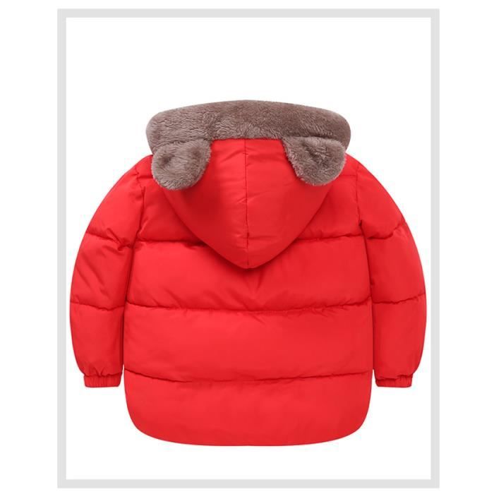 Doudoune Combinaison Neige Fille 2 Pièces - Veste Duvet Capuche + Pantalon, Chaud Ski 2-6 Ans Bleu Marine 100