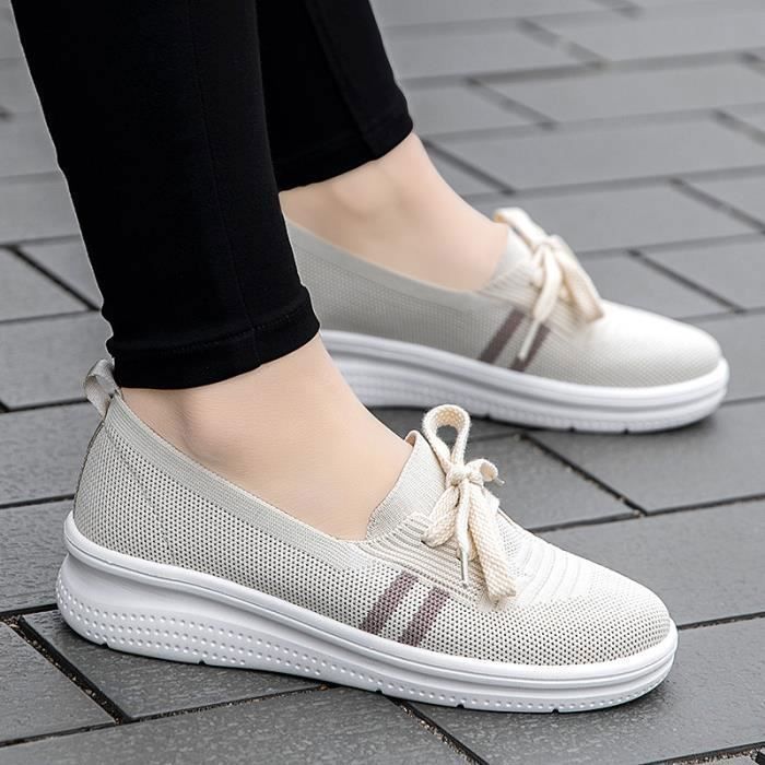 Mocassin Femme t Casual en Maille Respirante Confortable 35 42