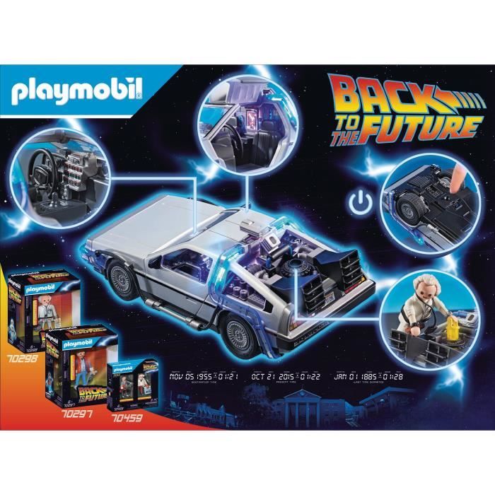 PLAYMOBIL - Retour vers le Futur - DeLorean - Classic Cars - Cdiscount Jeux  - Jouets