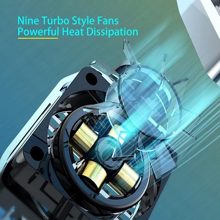 Refroidisseur Pour Smartphone - Ventilateur Double Avec Pince Ajustable, Dissipation Thermique Pour Gaming, Streaming