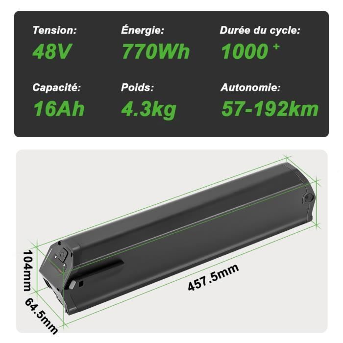 Yose Power Acheter Son Vtt En Kit YOSE POWER Batterie Vélo