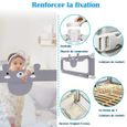 LZQ Barrière de lit pour enfant-Barrière de lit pour soulever verticalement-Barrière de sécurité pour lit de bébé-200 cm -Petit ours-2