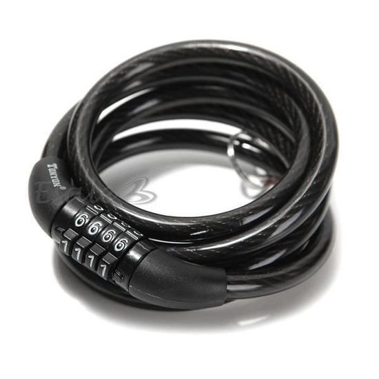 Câble Antivol Casenly (2x) Avec Cadenas à Code 4 Chiffres – Pour Vélo, Moto, Trottinette