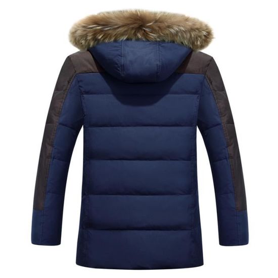Doudoune homme mode fourrure discount