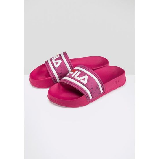 Claquettes enfant Fila Morro Bay P Carmine Glissade facile Logo FILA Chaussure facile a porter Cdiscount Sport