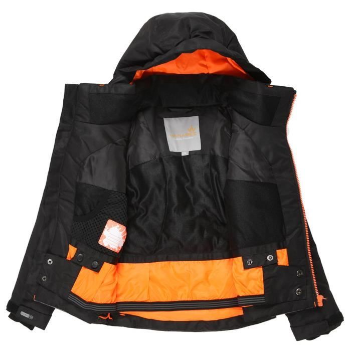 WANABEE Veste de ski CYRO 200 JKT Enfant Noir Noir Cdiscount Sport
