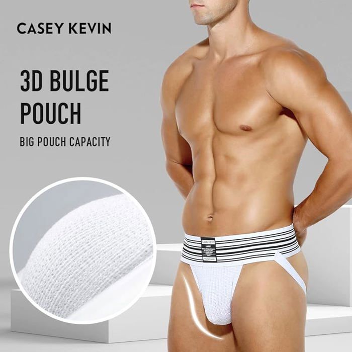 Jockstrap String Homme Sportif | Sous-vêtement Respirant, Nylon/spandex, Coupe Basse, Pour Sport Et Quotidien - 11