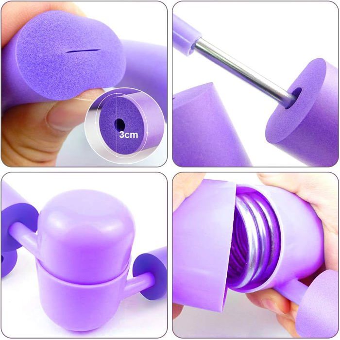 Musculation Fessier Toner Cuisses Master - Appareil Fitness Multifonction - Pour Cuisses, Fesses, Bras - PVC Et Ressort Acier Exercice Fesses Maison