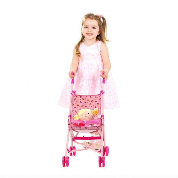 Bayer Design 12711AA Landau pour poupée Cocomelon, Poussette de Poupées, Pliable, Sac à bandoulière, avec la Couverture câline et l'oreiller, Bleu, Rouge Bayer Design 12711AA Landau pour poupée Cocomelon, Poussette de Poupées, Pliable, Sac à bandoulière, avec la Couverture câline et l'oreiller, Bleu, Rouge
