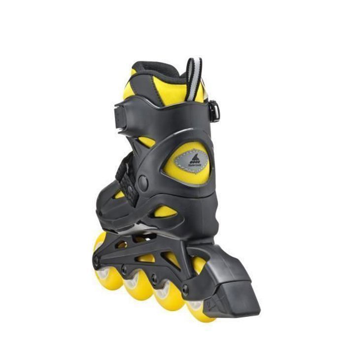 Rollers Ajustables 2-en-1 – 4 Tailles, Roues Flash Lumineuses Sans Pile, Frein Arrière