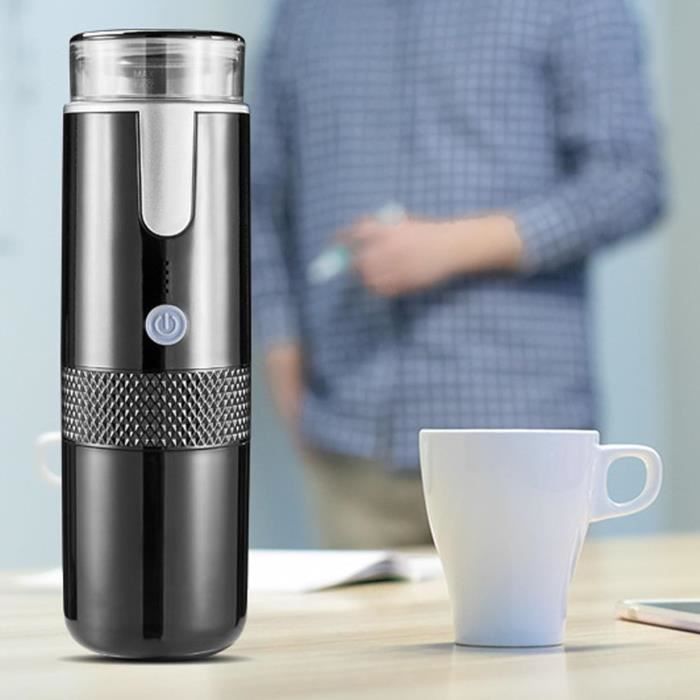 Jiawu Machine à Café Portable 2-en-1 - Expresso Avec Capsules Ou Café Moulu - Parfaite Pour Camping, Bureau & Voyages | Batterie Lithium 1200mAh