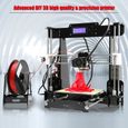 Anet A8 3D Imprimante DIY Kit Auto-assemblage MK8 Extrudeuse Buse Acrylique 2004LCD Carte SD 8 Go Soutien multiple de filament 3D-3
