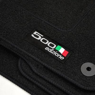 Tapis Auto Sur Mesure J&J - Noir Velours Pour Fiat Tipo 2015+ (Berlina & Break) - 4 Pièces Antidérapants