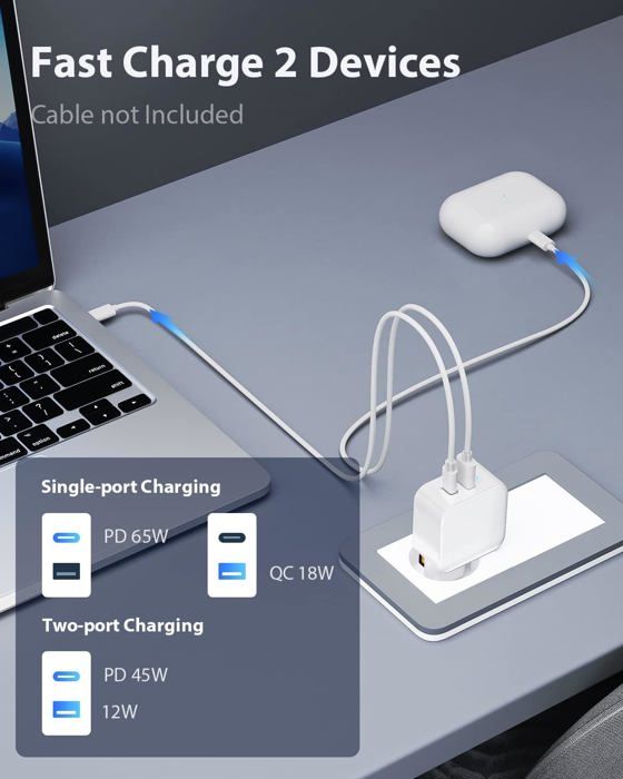 Chargeur 67W pour MacBook Air 13/15 Pouces, MacBook Pro 14/13 / 12 Pouces  2022~2018, i-Pad Pro. Compatible avec Tous Les appareils USB - C Lenovo,  HP, Samsung, Dell, ASUS. : : Informatique