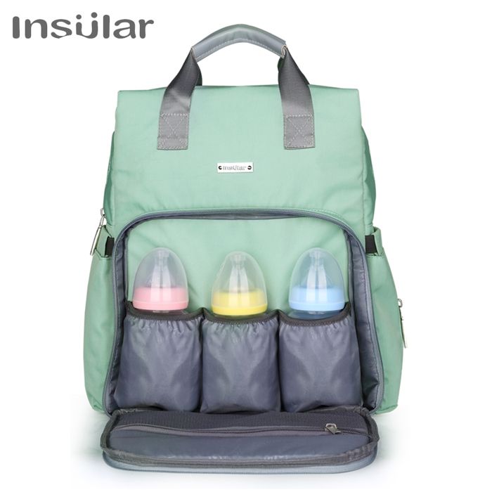 Organiseur Sac à Langer Multifonction Avec Fermeture Éclair – Pochette Rangement Couches, Lingettes, Biberons – Accessoire Poussette, Voyage, Très Spacieux En Coton Doux
