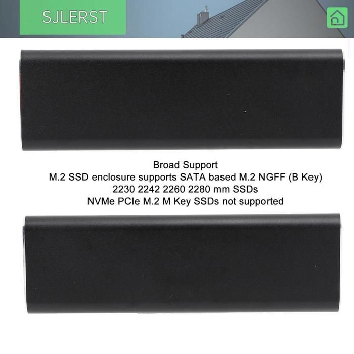 Sjlerst adaptateur de boîtier SSD M.2 NGFF informatique lecteur Argent ...