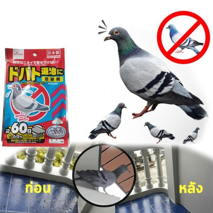 Répulsif Pigeons et autres oiseaux Décamp, 500 ml pour 5 m² - ISI-Jardin