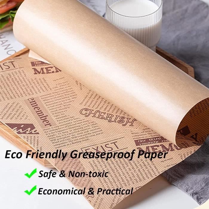Papier alimentaire sulfurisé écologique 400x300 mm biodégradable