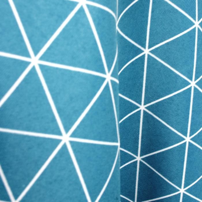 Nappe ovale 180x240 cm imprimée 100% polyester PACO g éométrique bleu  curacao - Cdiscount Maison