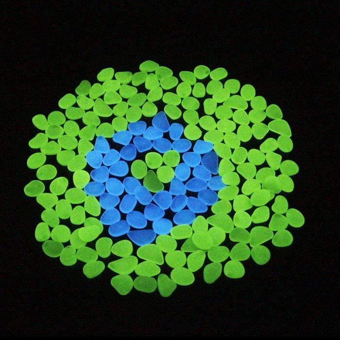 300 Pierres Lumineuses De 14 Mm - Décorations Pour Jardin, Aquarium, Intérieur, Rechargeables à La Lumière, Couleur Orange