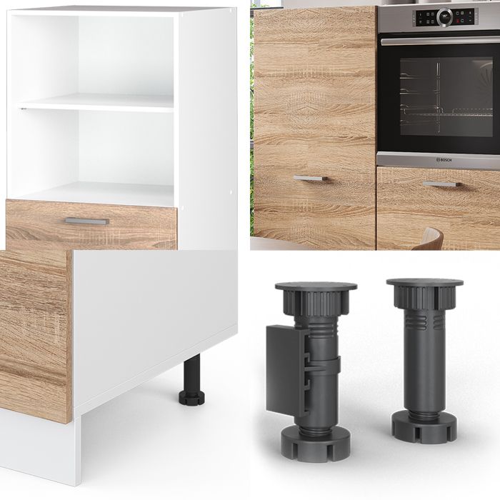 Vicco Meuble bas de cuisine Sonoma 60cm sans PT, R-Line | Sonoma