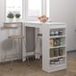 Table Haute De Salle A Manger Blanc Style Contemporain Avec