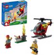 LEGO® 60318 City Fire L’Hélicoptère des Pompiers, Jouet pour Filles et Garçons +4 ans, Figurine Pompier et Brique de Démarrage-0