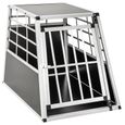 TECTAKE Cage de transport pour chien simple dos droit-0
