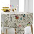 Nappe Colibri Coton Motifs Imprimes Ovale 170x240 Tradilinge