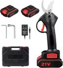 PRUMYA Sécateur Électrique Sans Fil, 25mm Secateur Electrique Professionnel, 2 Rechargeables 21V Batteries, 1200W Coupe Branche Electrique