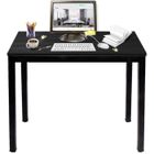 IAMS CHIEN soges Bureau Informatique Bureau d'Ordinateur Industriel 100x60cm Table d'étude-d'écriture pour Maison-Bureau, Noir