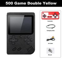 noir - Mini console de jeu vidéo portable rétro, lecteur de jeu LCD, 3.0 jeux intégrés, 8 bits, 500 pouces, A