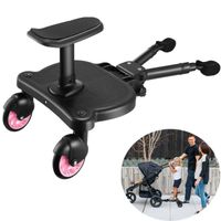 Skate plateforme universelle landau pour chaise bébé, buggy board skate, accessoire avec siège bébé, poussette scooter adaptable