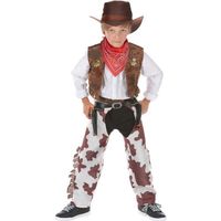 Déguisement cowboy luxe garçon - MARQUE - Cowboy luxe garçon - Rouge - Noir - Extérieur
