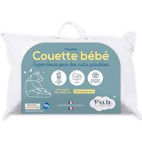 Couette Bébé P'TIT LIT - 75x120 cm - Anti Acariens - 100% Microfibre - Oeko Tex®